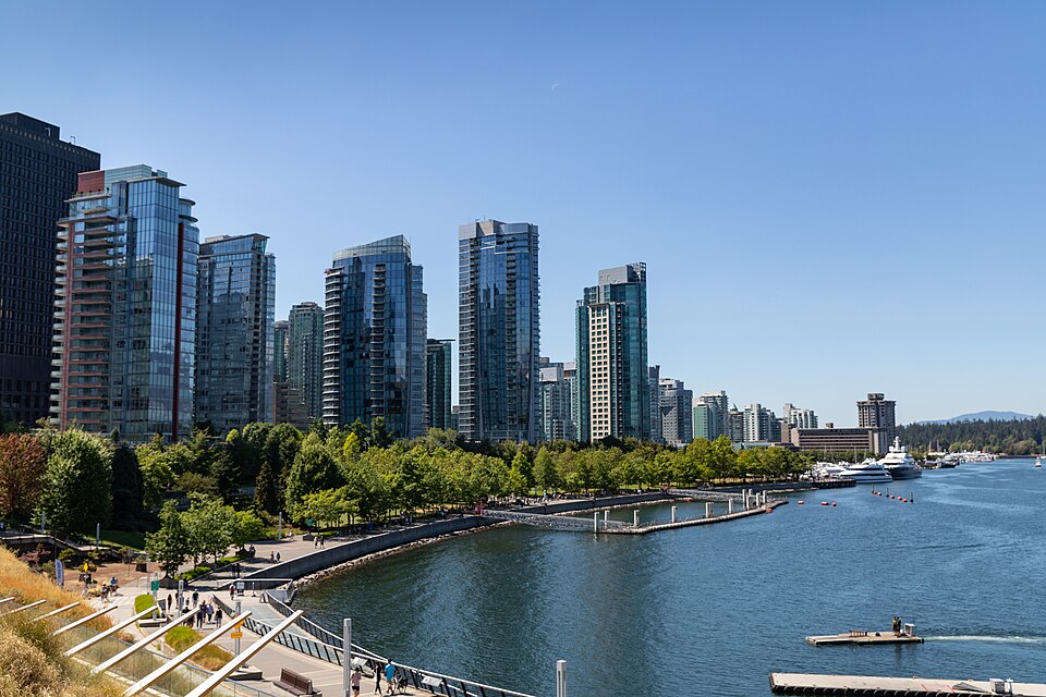 Coal Harbour and the downtown Vancouver skyline, Canada